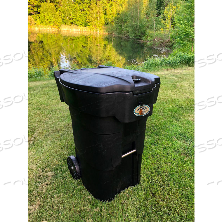 STEALTH 2 AUTOMATIC BEAR RESISTANT CAN - BLACK, 65 GALLON 