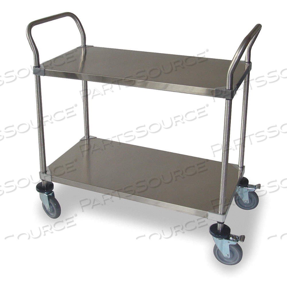 UTILITY CART WITH FLUSH METAL SHELVES, 600 LB LOAD CAPACITY, 36 IN X 24 IN, FLAT 