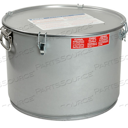 POT, OIL FILTER55 LBS, W/ LID by Miroil