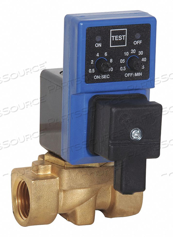 AUTO DRAIN VALVE 115V 1/2 38 GPM by Intech AUTO DRAIN VALVE 115V 1/2 38 GPM by Intech