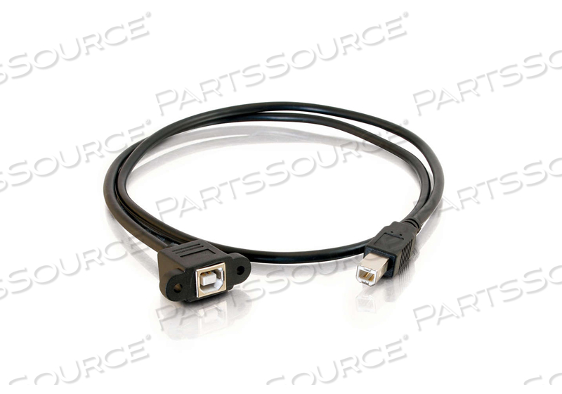 6IN USB 2.0 BF TO BM PANEL MOUNT CABLE by Legrand AV (C2G)