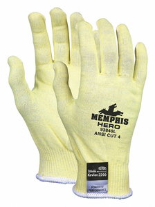 MCR SAFETY CUT PRO HERO A6, 13 GAUGE, LIGHT WEIGHT, KEVLAR/STAINLESS/SPANDEX, CUT LEVEL A6, ABRASION 3, HEAT 3, DEXTERITY 5 by MCR Safety