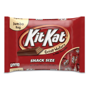 SNACK SIZE, CRISP WAFERS IN MILK CHOCOLATE, 20.1 OZ BAG by Kit Kat