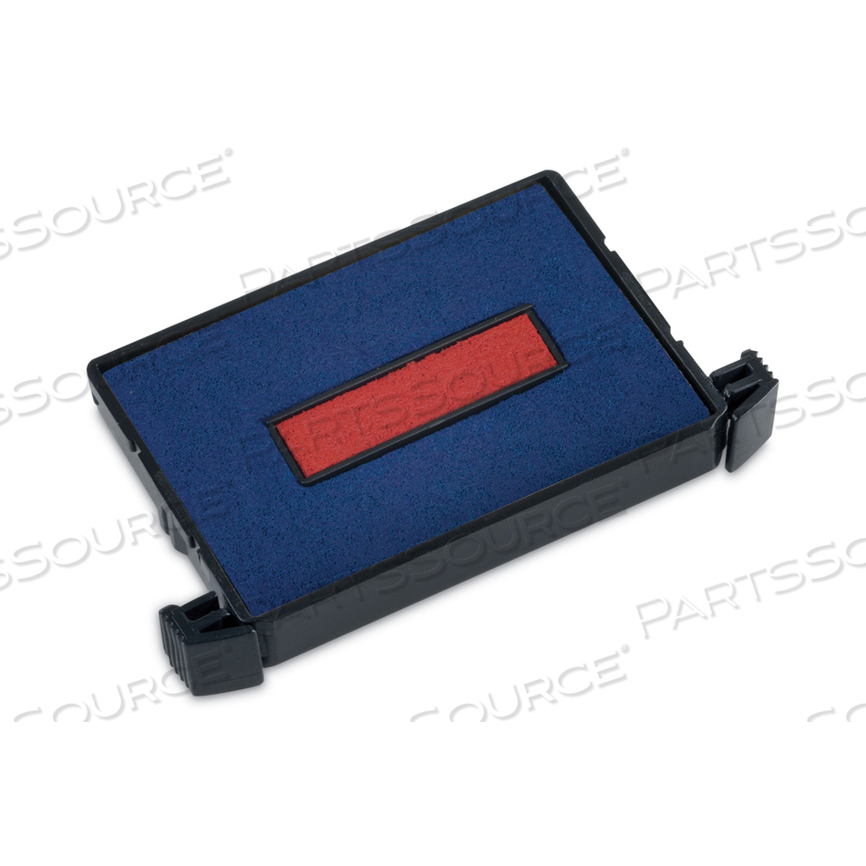 E4750 PRINTY REPLACEMENT PAD FOR TRODAT SELF-INKING STAMPS, 1" X 1.63", BLUE/RED 