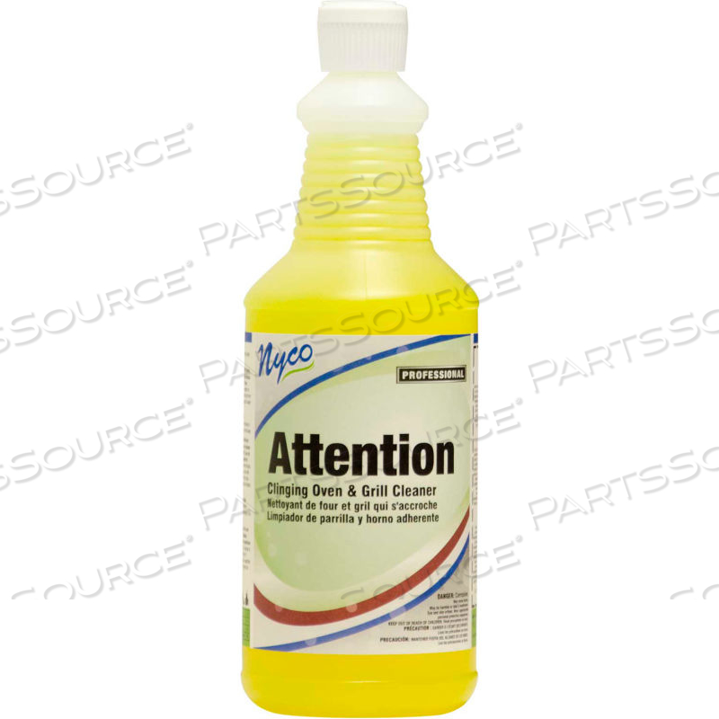 CLINGING OVEN/GRILL/GRIDDLE CLEANER, 32 OZ. BOTTLE, 12 BOTTLES by Approved Vendor