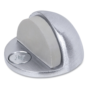 LOW DOME FLOOR STOP, 1.75" DIAMETER X 1.5"H, SATIN CHROME by Tell