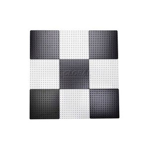 PEGBOARD PANELS - CHECKERBOARD BLACK & WHITE 48" X 48" (9 PC @ 16") by Syr-Tech