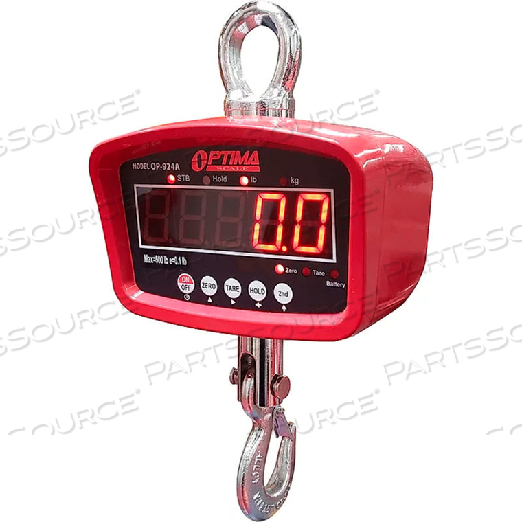 LED DIGITAL CRANE SCALE WITH REMOTE 1,000 LB X 0.2 LB 