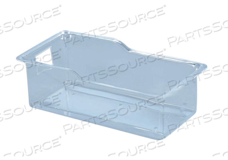 BASKET, BASSINET, CLEAR ACRYLIC, PLASTIC, 31-1/8 X 9-7/8 X 16-1/8IN DIMENSIONS, WITH CARD HOLDER by Blickman BASKET, BASSINET, CLEAR ACRYLIC, PLASTIC, 31-1/8 X 9-7/8 X 16-1/8IN DIMENSIONS, WITH CARD HOLDER by Blickman