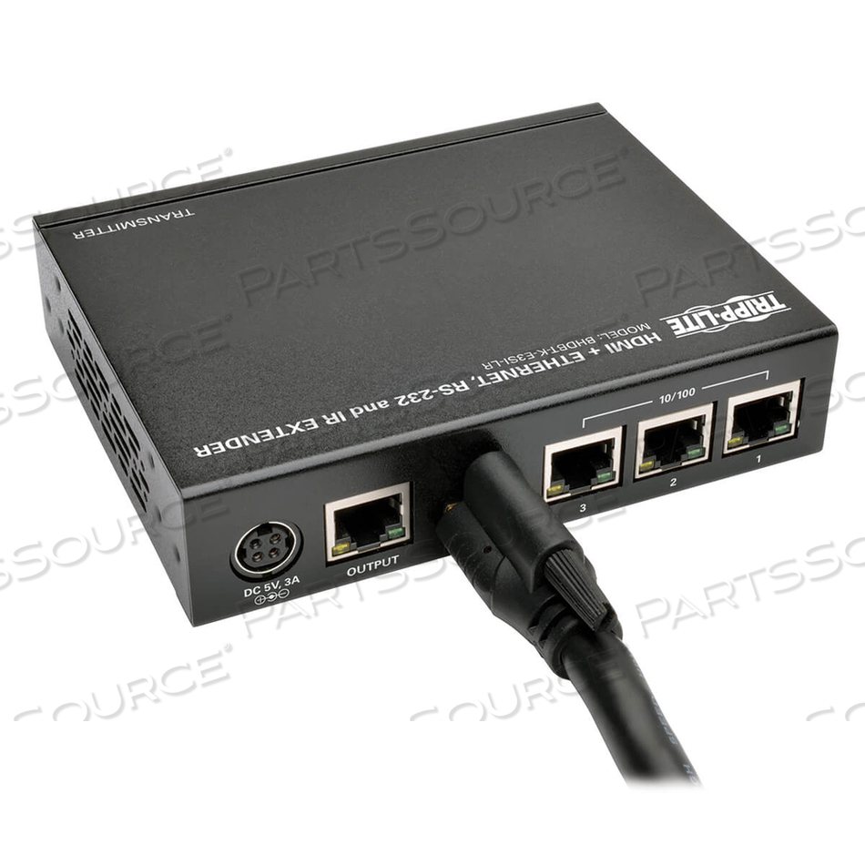 HDBASET HDMI OVER CAT5/6/6A EXTENDER KIT ETHERNET/SERIAL/IR 100M by Tripp Lite HDBASET HDMI OVER CAT5/6/6A EXTENDER KIT ETHERNET/SERIAL/IR 100M by Tripp Lite