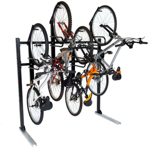 MAXRACK STAND - 1-SIDED / BIKE RACK - 77-1/2"L X 30"W X 84"H - 5 BIKE CAPACITY by Handi-Hut Inc