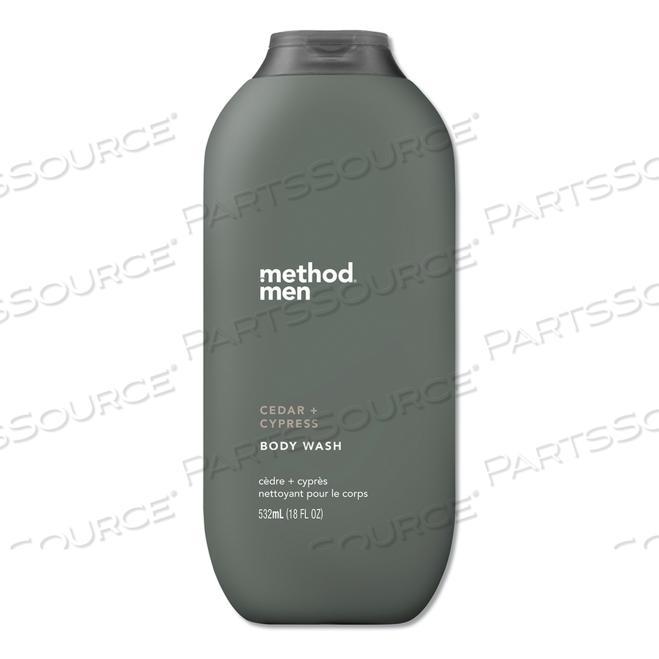 MENS BODY WASH, CEDAR AND CYPRUS, 18 OZ, 6/CARTON 