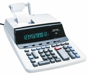 DESKTOP CALCULATOR PRINTING 12 DIGIT by Sharp Electronics Corporation