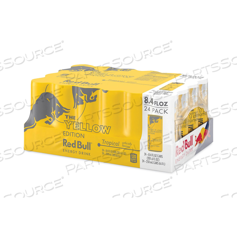 8.4OZ YELLOW TROPICAL PUNCH FLAVOR BEVERAGE ENERGY DRINK by Red Bull