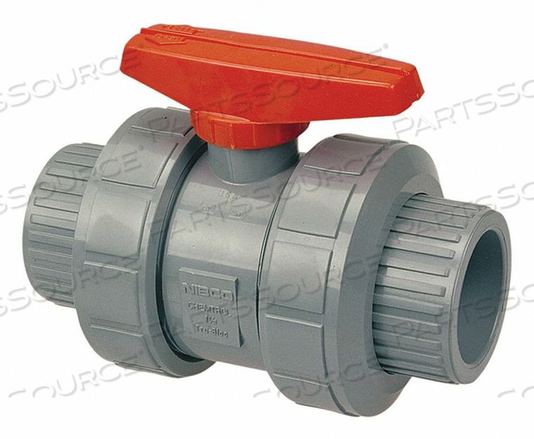 UNION BALL VALVE CPVC 3 IN by Chemtrol UNION BALL VALVE CPVC 3 IN by Chemtrol