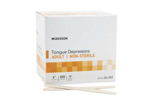 NON-STERILE TONGUE DEPRESSOR, SENIOR (500 PER BOX) by McKesson NON-STERILE TONGUE DEPRESSOR, SENIOR (500 PER BOX) by McKesson