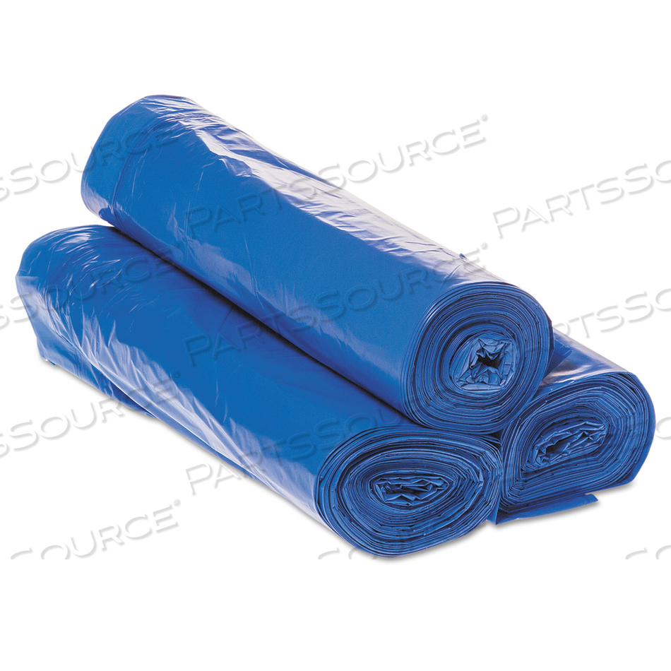 DRAW-TUFF INSTITUTIONAL DRAW-TAPE CAN LINERS, 30 GAL, 1 MIL, 30.5" X 40", BLUE, 25 BAGS/ROLL by Inteplast Group DRAW-TUFF INSTITUTIONAL DRAW-TAPE CAN LINERS, 30 GAL, 1 MIL, 30.5" X 40", BLUE, 25 BAGS/ROLL by Inteplast Group
