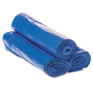 DRAW-TUFF INSTITUTIONAL DRAW-TAPE CAN LINERS, 30 GAL, 1 MIL, 30.5" X 40", BLUE, 25 BAGS/ROLL, 8 ROLLS/CARTON by Inteplast Group