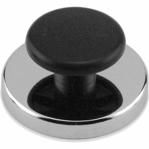 CERAMIC ROUND BASE MAGNETS WITH KNOB 65 LBS. PULL NICKEL - CHROME PLATING by Master Magnetics, Inc. (The Magnet Source) CERAMIC ROUND BASE MAGNETS WITH KNOB 65 LBS. PULL NICKEL - CHROME PLATING by Master Magnetics, Inc. (The Magnet Source)