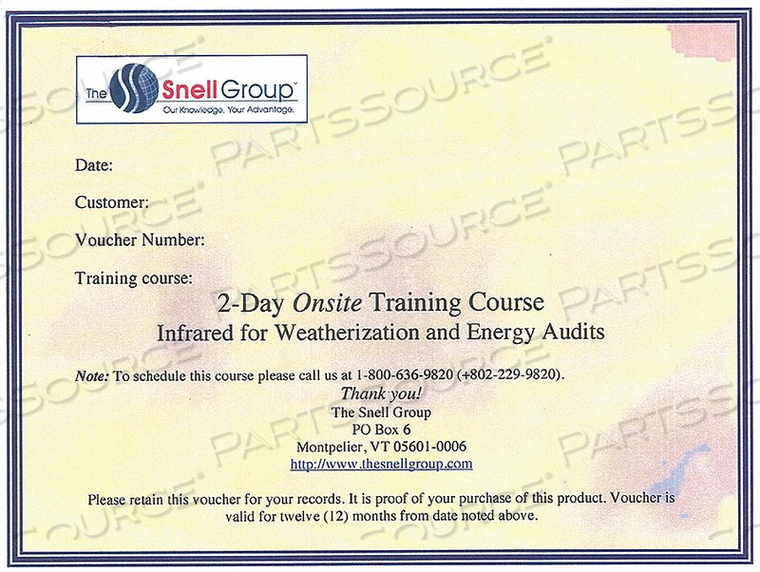THERMOGRAPHY TRAINING ONSITE WEATHER by The Snell Group
