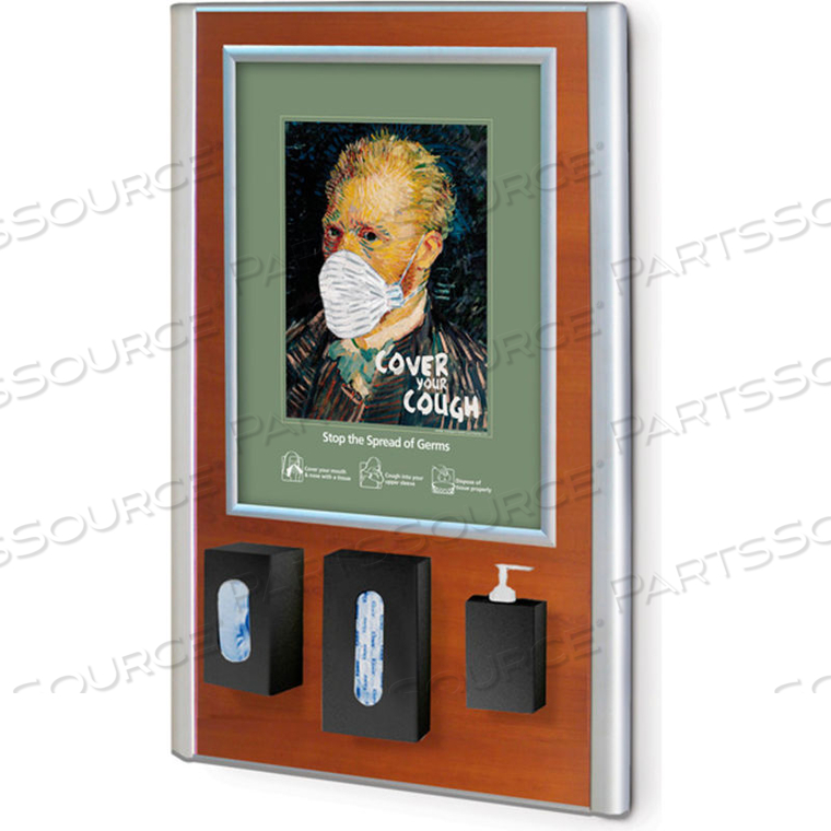 RAVINIA WALL MOUNT HYGIENE STATION, CHERRY 