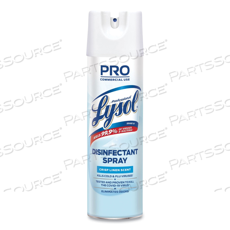 DISINFECTANT SPRAY, CRISP LINEN, 19 OZ AEROSOL SPRAY by Lysol DISINFECTANT SPRAY, CRISP LINEN, 19 OZ AEROSOL SPRAY by Lysol