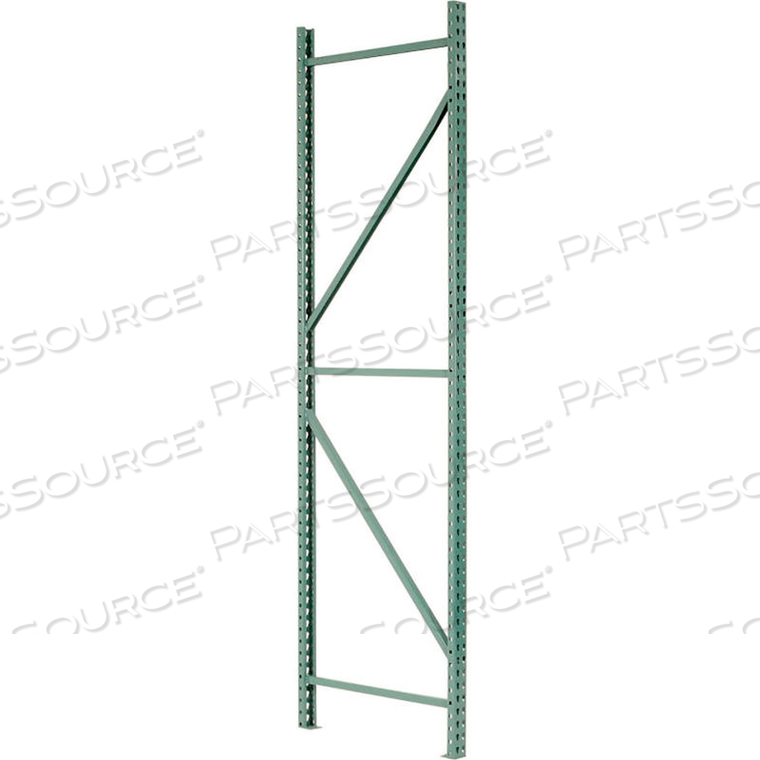 PALLET RACK TEAR DROP, WELDED, UPRIGHT FRAME 42"D X 300"H, GREEN by Interlake Mecalux Inc.