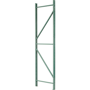 PALLET RACK TEAR DROP, WELDED, UPRIGHT FRAME 42"D X 300"H, GREEN by Interlake Mecalux Inc.