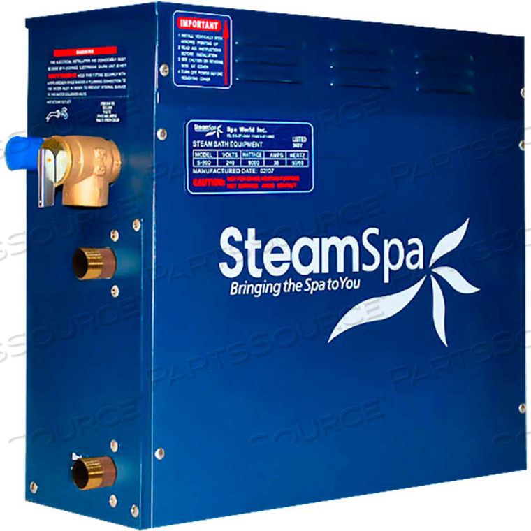 STEAMSPA STEAM BATH GENERATOR, 12KW by Spa World Corporation