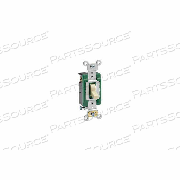 3033-2I 30A, 120/277V, 3-WAY AC QUIET SWITCH, SELF GROUNDING, IVORY - MIN QTY 8 