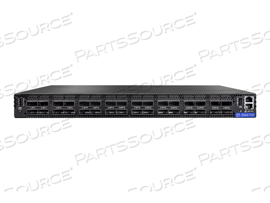 MELLANOX SPECTRUM-3 SN4700, SWITCH, L3, MANAGED, 32 X 400 GIGABIT QSFP-DD, BACK TO FRONT AIRFLOW, RACK-MOUNTABLE by NVIDIA MELLANOX SPECTRUM-3 SN4700, SWITCH, L3, MANAGED, 32 X 400 GIGABIT QSFP-DD, BACK TO FRONT AIRFLOW, RACK-MOUNTABLE by NVIDIA