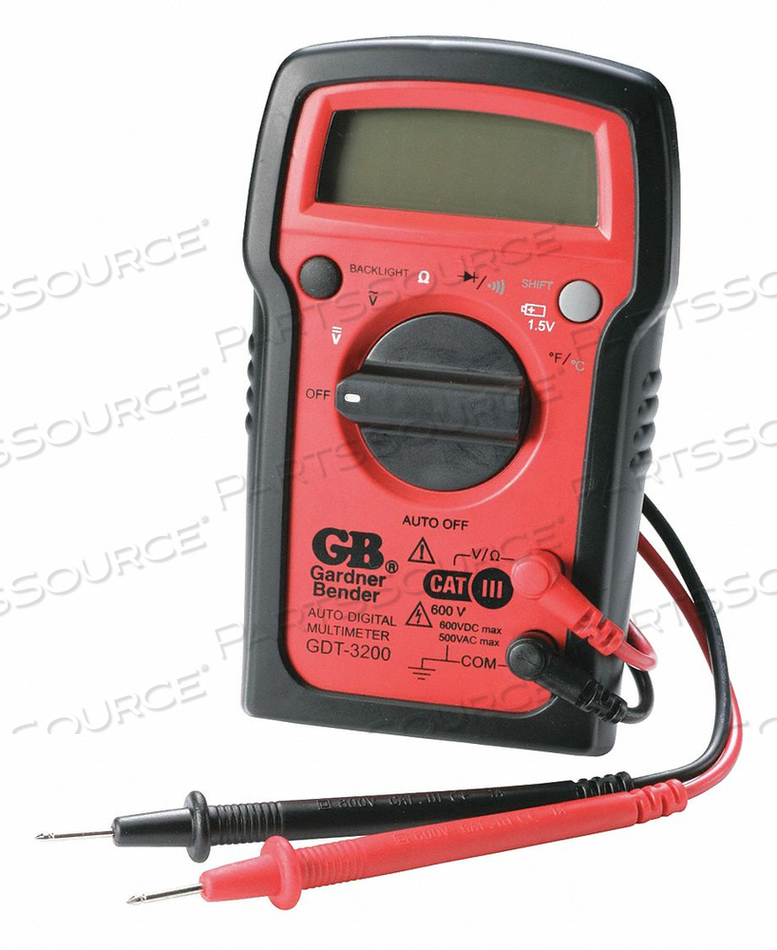 AUTO RANGING DIGITAL MULTIMETER, 7 FUNCTIONS by Gardner Bender AUTO RANGING DIGITAL MULTIMETER, 7 FUNCTIONS by Gardner Bender