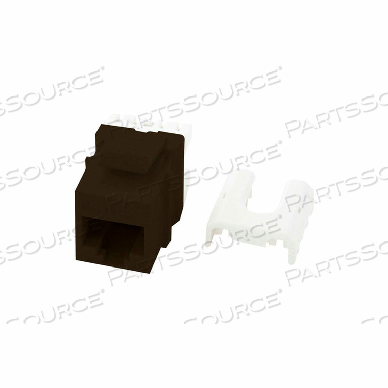 QUICK CONNECT CAT 5E RJ45 T568-A/B KEYSTONE INSERT, BROWN 