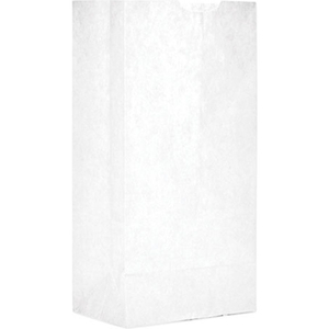 HEAVY DUTY PAPER GROCERY BAGS #4, 5"W X 3-1/8"D X 9-3/4"H, KRAFT, 500 PACK by United Stationers Supply