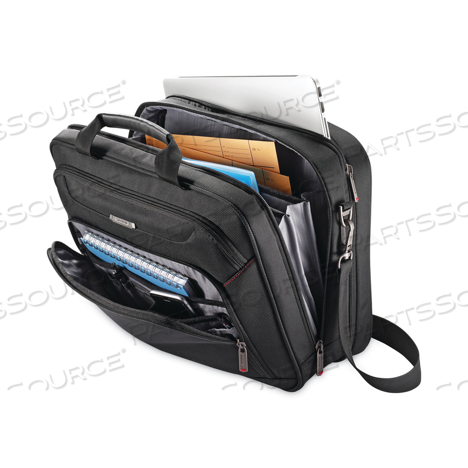 XENON 3 TOPLOADER BRIEFCASE, FITS DEVICES UP TO 15.6", POLYESTER, 16.5 X 4.75 X 12.75, BLACK 