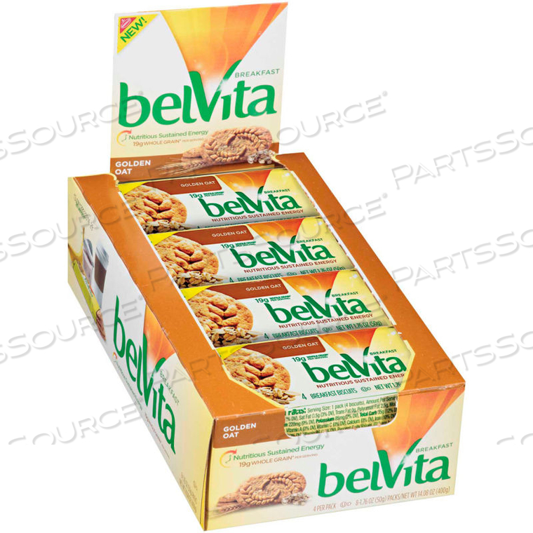 BELVITA BREAKFAST BISCUITS, 1.76 OZ. PACK, GOLDEN OAT, 64/CARTON 