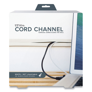 CORD CHANNEL, 1" X 10 FT, WHITE by UT Wire