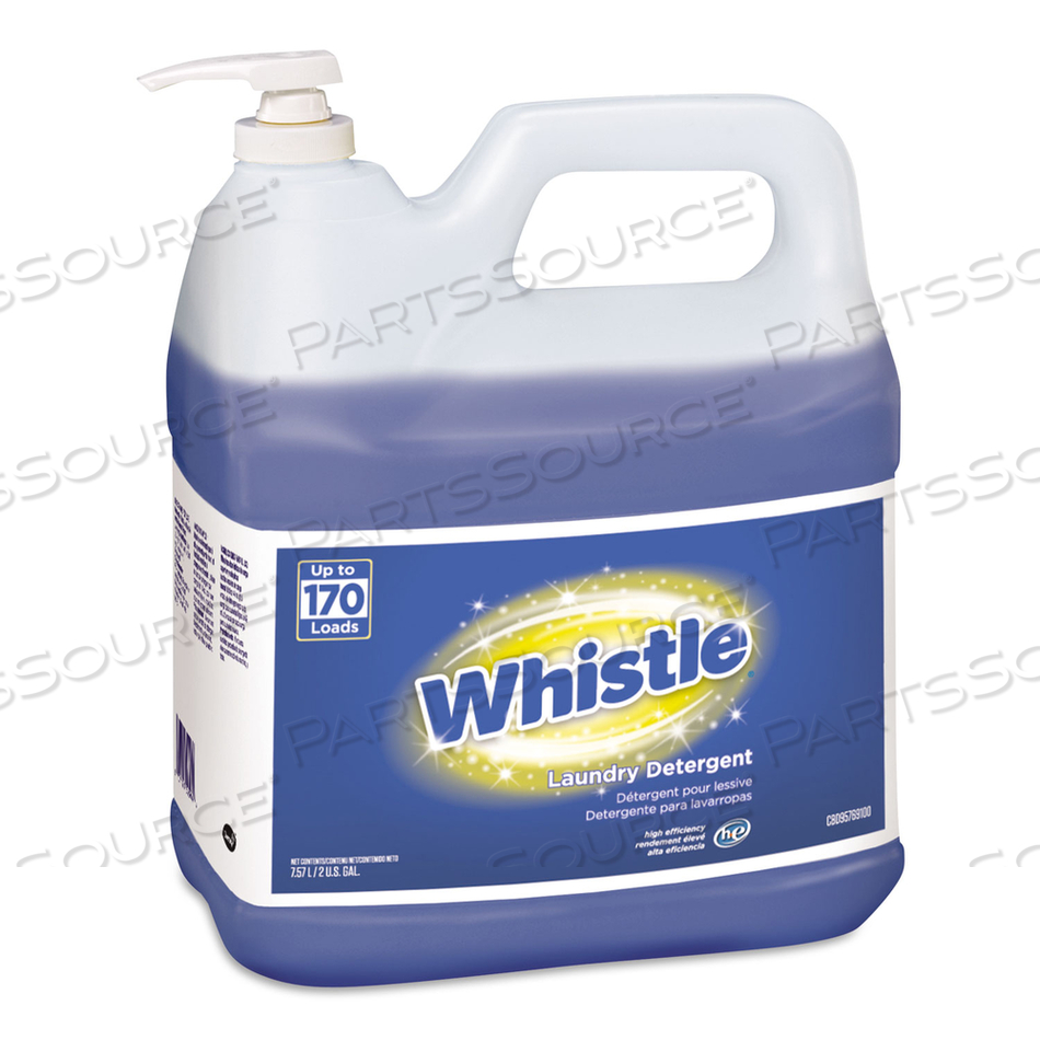 WHISTLE LAUNDRY DETERGENT (HE), FLORAL, 2 GAL BOTTLE by Diversey