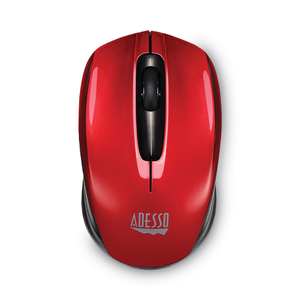 IMOUSE S50 WIRELESS MINI MOUSE, 2.4 GHZ FREQUENCY/33 FT WIRELESS RANGE, LEFT/RIGHT HAND USE, RED by Adesso, Inc.