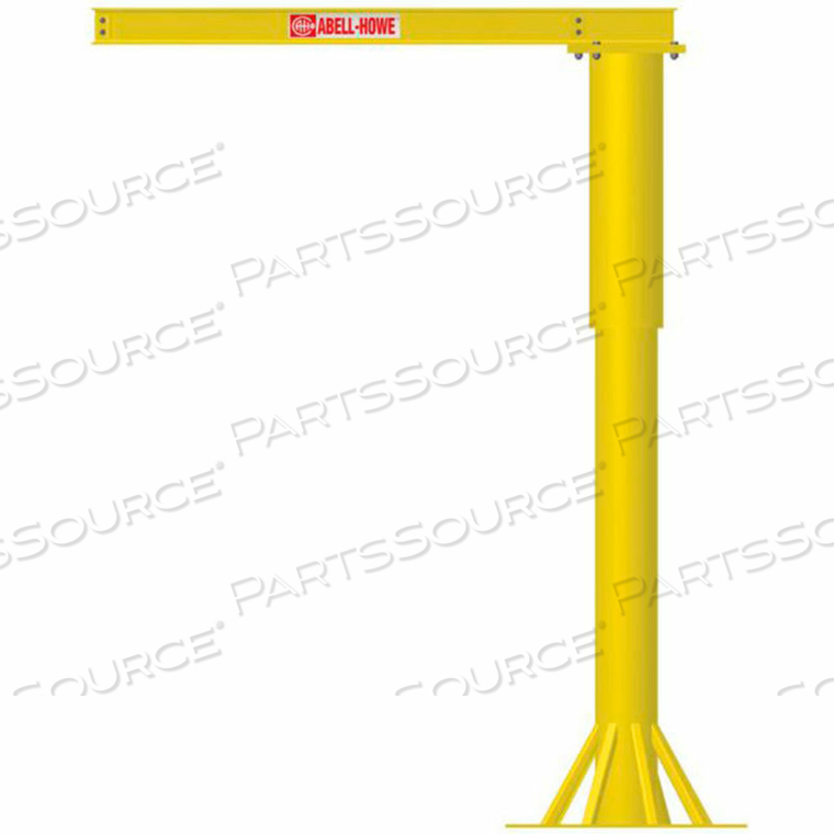 BASE MOUNTED LIGHT DUTY JIB CRANE FOUNDATIONLESS 500 LB. CAPACITY 