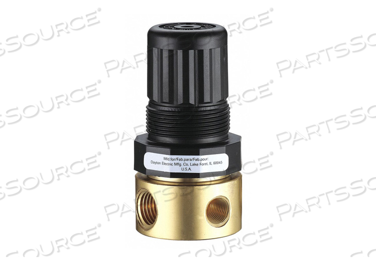 COMPRESSED AIR REGULATOR, AIR INLET SIZE 1/8 IN, AIR INLET TYPE NPT, MAXIMUM FLOW RATE 15 CFM, MAXIMUM OPERATING PRESSURE 400 PSI, MAXIMUM O by Speedaire