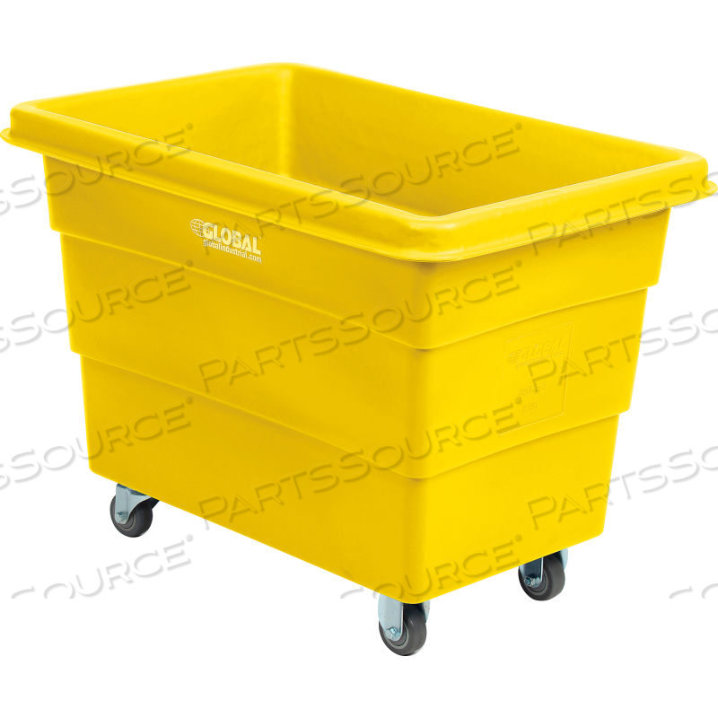 PLASTIC BULK BOX TRUCK, 8 BUSHEL, DIRECT MOUNT BASE YELLOW by Approved Vendor
