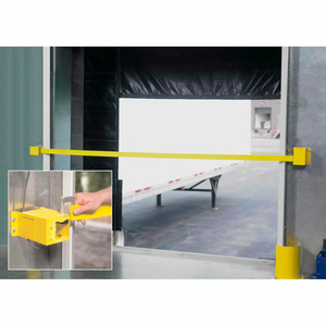 RETRACTABLE DOCK DOOR SAFETY STRAP WITH SENSOR by DL Manufacturing