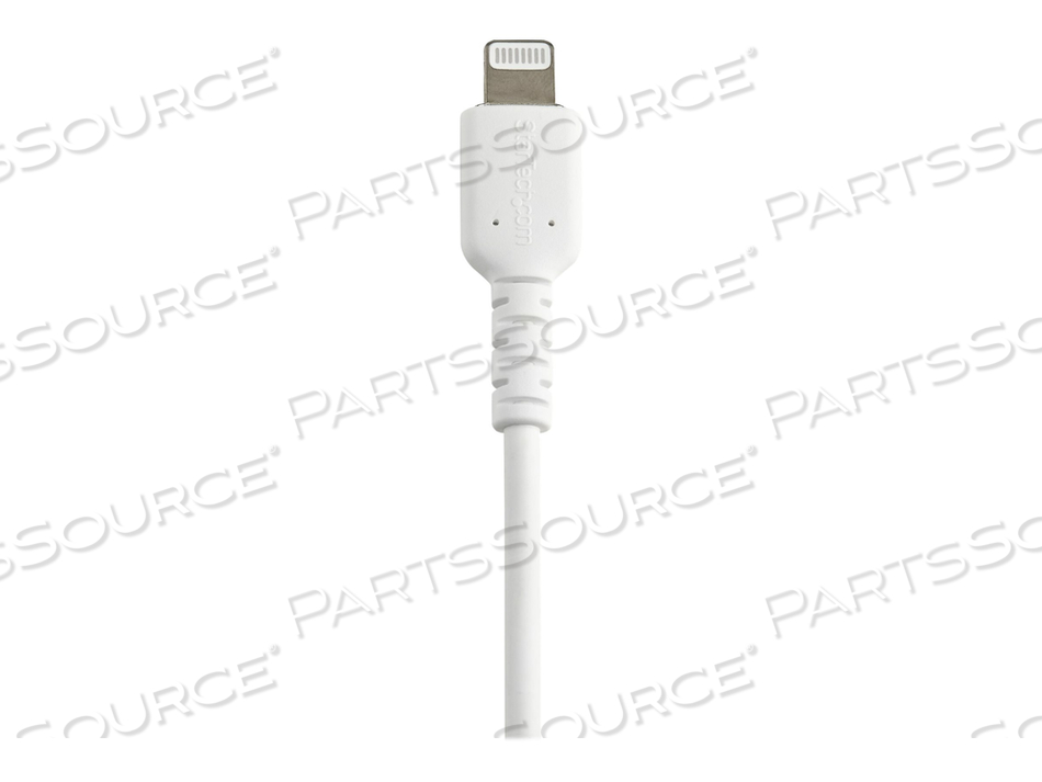 6 IN(15CM) DURABLE WHITE USB-A TO LIGHTNING CABLE, HEAVY DUTY RUGGED ARAMID FIBER USB TYPE A TO LIGHTNING CHARGER/SYNC POWER CORD, APPLE MFI by StarTech.com Ltd. 6 IN(15CM) DURABLE WHITE USB-A TO LIGHTNING CABLE, HEAVY DUTY RUGGED ARAMID FIBER USB TYPE A TO LIGHTNING CHARGER/SYNC POWER CORD, APPLE MFI by StarTech.com Ltd.