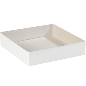 DELUXE GIFT BOX BOTTOMS, 14" X 14" X 3", WHITE, 50/CASE by BOX Partners (Box Acquisitions, LLC) DELUXE GIFT BOX BOTTOMS, 14" X 14" X 3", WHITE, 50/CASE by BOX Partners (Box Acquisitions, LLC)