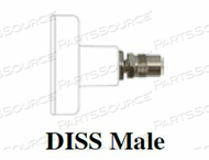 CHEMETRON X DISS MALE 200PSI OXYGEN COUPLER by Precision Medical, Inc.