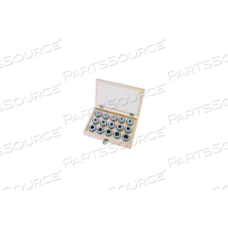 ER32 METRIC SPRING COLLET SET, 18 PIECE, 3MM TO 20MM, IMPORT by Toolmex Corp.