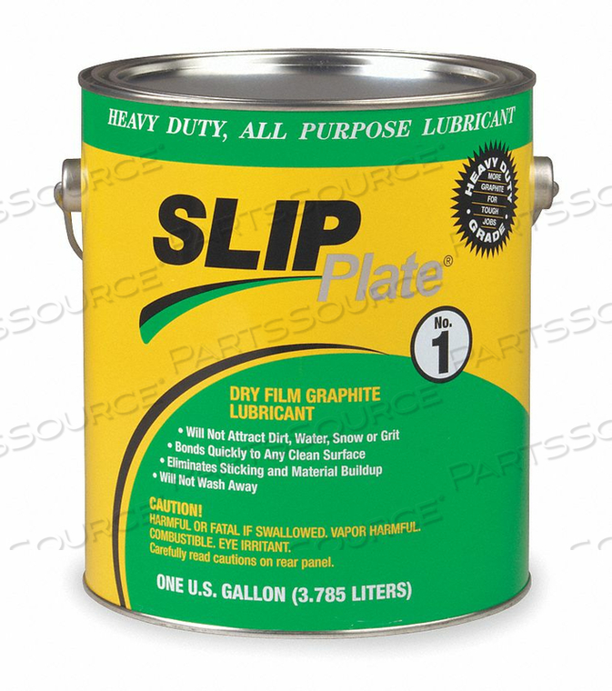 1 GAL. CAN LUBRICANTS GRAY by Slip Plate 1 GAL. CAN LUBRICANTS GRAY by Slip Plate