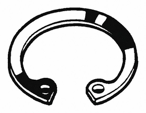 RETAINING RING,INTERNAL,2.5 MM THK, METRIC, HOUSING RING, STD, FOR 80 MM BORE DIA, 2.5 MM THICK by Fabory