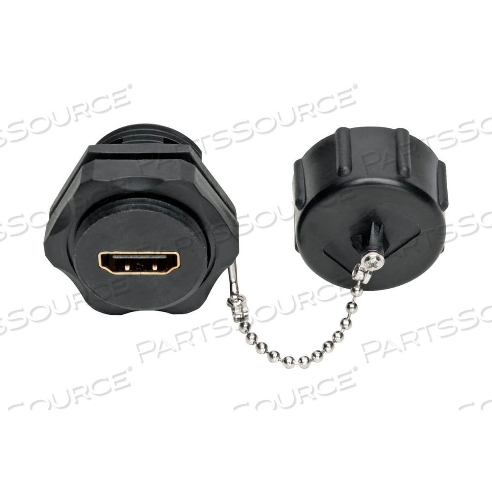 4K HDMI COUPLER WITH ETHERNET INDUSTRIAL IP68 RATED DUST CAP F/F by Tripp Lite 4K HDMI COUPLER WITH ETHERNET INDUSTRIAL IP68 RATED DUST CAP F/F by Tripp Lite